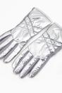 Silver Metallic Touch Screen Winter Gloves, Image 4 of 4