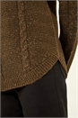 Brown Speckled Cable Knit Jumper , Image 5 of 5