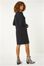Black Embellished Knitted Dress, Image 3 of 5