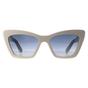 Beige Salvatore Ferragamo Beige Cat Eye Ivory Blue Gradient SF1081SE, Image 1 of 4