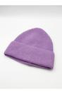 Purple Ribbed Beanie Hat, Image 4 of 5