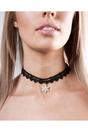 Gold SVNX Gold Lace Choker With Snowflake Charm, Image 1 of 3