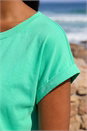 Aqua Stretch Cotton Jersey T-Shirt, Image 4 of 4