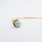 Gold Adjustable Stone Pencil Cuff Bangle, Image 4 of 4