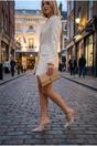 Beige Cordelia Embellished Mesh Pointed Toe Heels, Image 4 of 5