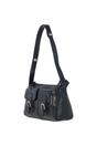 Black Ashwood Leather Black 'Nevaria' Real Leather Shoulder Bag, Image 2 of 4