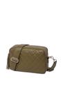 Khaki Quilted Cross Body Camera Bag, Image 1 of 2