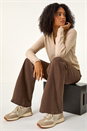 Natural  Sparkly V-Neck Ribbed Cardigan, Image 2 of 6