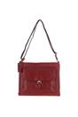 Red Real Leather Vintage Medium  Shoulder Bag, Image 2 of 4