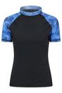 Teal Patterned Rash Guard, Image 1 of 4