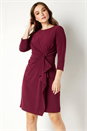 Wine Twist Front Detail Dress, Image 1 of 4