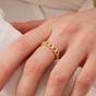 Gold Spero Gold Sterling Silver Chain Ring, Image 4 of 5
