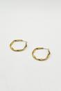 Gold Twist Hoops, Image 3 of 3