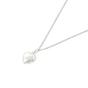 Silver Minimalist Puffed Heart Sterling Silver Necklace, Image 1 of 1