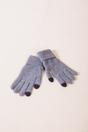 Grey SVNX Grey Knitted Gloves - Touch Screen, Image 3 of 4