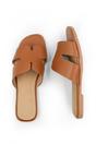 Tan Where's That From Tan 'Mae' Pu Strap Sandals, Image 2 of 4