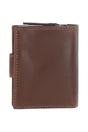 Brown Real Leather Purse with Turnlock & Zip Pocket, Image 3 of 3