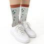 Grey Retro Music Novelty Patterned Bamboo Socks, Image 3 of 4