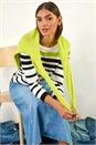 Ivory  Stripe Print Colour Knit Jumper , Image 7 of 7