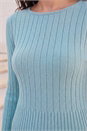 Teal Soft Ribbed Knit Top, Image 5 of 5