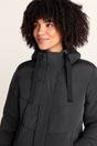 Black Raleigh Long Insulated Jacket, Image 5 of 6