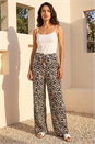 Ivory  Dusk Wave Plisse Wide Leg Trouser, Image 1 of 4