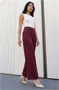 Wine Petite Wide Leg Trouser, Image 2 of 4
