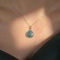 Silver Turquoise December Birthstone Sterling Silver Necklace, Image 2 of 4