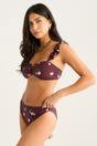 Brown Brown Floral Printed Bikini Bottom, Image 4 of 4