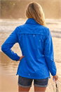 Royal Blue Shower Resistant Funnel Neck Jacket , Image 3 of 4
