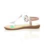 Rose Gold AJVANI Rose Gold Transparent Slingback Strappy Sandals, Image 3 of 5