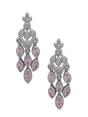Light Pink Marquise Crystal Chandelier Earrings, Image 1 of 3