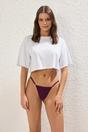 Multi 5 Pack Plain Adjustable Strap Thong Briefs Set, Image 2 of 3