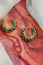Pink The Colourful Aura Enamel Huggie Hoops - Multicolour, Image 2 of 2