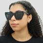 Black Cat Eye Black Grey SL 214 KATE Sunglasses, Image 6 of 6