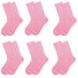 Light Pink Plain Bamboo Socks UK 3-7 (Pack of 6), Image 1 of 3