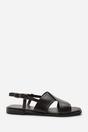 Dark Brown Where's That From Dark Brown Cavina Square Toe Slingback Sandals, Image 3 of 6
