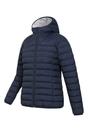 Navy Faux Fur Lined Padded Jacket, Image 3 of 5
