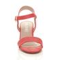Coral AJVANI Coral Mid Block Heel Strappy Sandals, Image 6 of 6