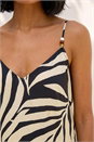 Black Dusk Mono Leaf Print Maxi Dress, Image 3 of 4