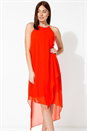 ORANGE Diamante Trim Layer Dress, Image 3 of 5