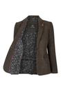 Brown Infinity Leather Brown Tweed 1920s Herringbone Brown Blazer, Image 4 of 6