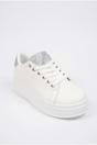 Silver iKrush Silver Sophie Womens Classic Platform Trainers, Image 4 of 5