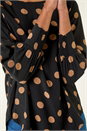 Black Spot Print Tunic Top, Image 5 of 5