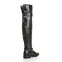 Black AJVANI Black Riding Over The Knee Boots, Image 4 of 8