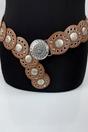 Tan Wide Disc Belt, Image 1 of 2