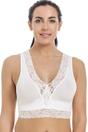 White Seamless Lace Maternity Sleeping Bra, Image 1 of 1