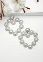 White Diva Collection Heart Shaped Drop Earrings, Image 2 of 5