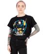Black David Bowie Circle Crop T-Shirt, Image 1 of 5