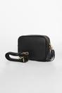Black Italian Leather Crossbody Camera Bag, Image 1 of 2